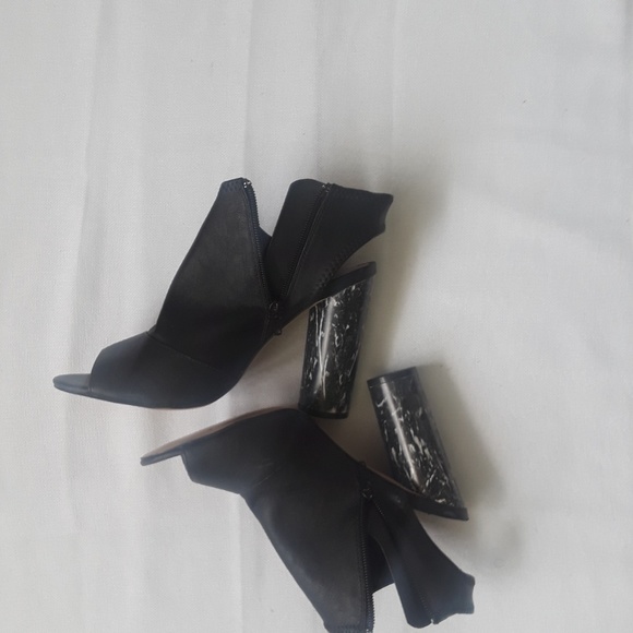 {Mix No 6} Barecia Black Open Toe Bootie 8.5 - Picture 5 of 6